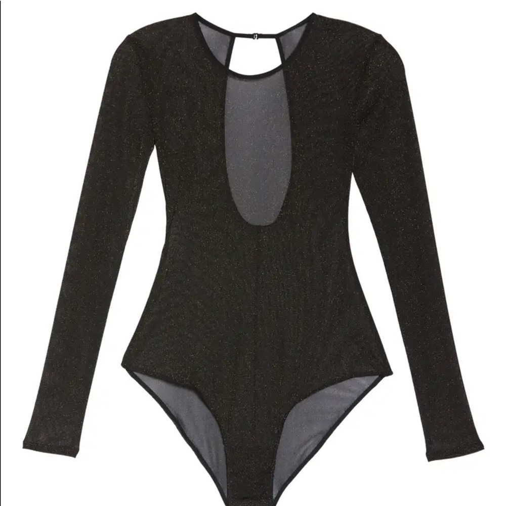 🆕 Halogen Long Sleeve Mesh Bodysuit - Picture 5 of 11